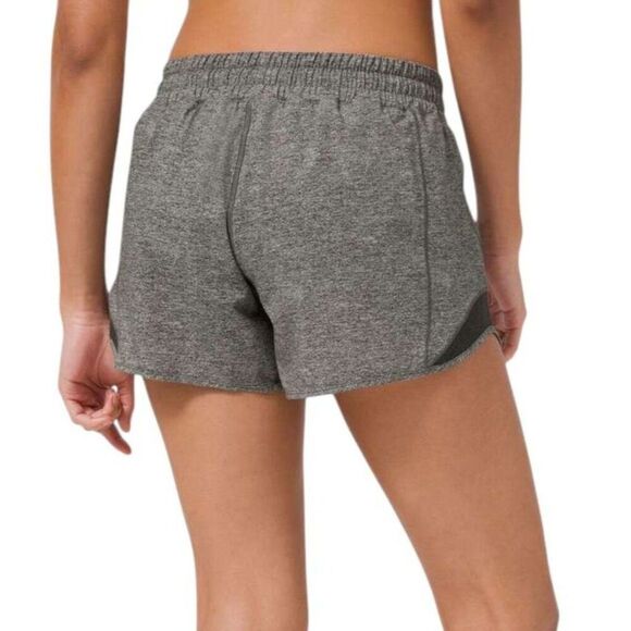 Lululemon Hotty Hot Low-Rise Short 4" *Heather Lux Multi Black - Picture 5 of 10
